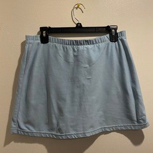 NIKE baby blue tennis mini skirt with shorts under